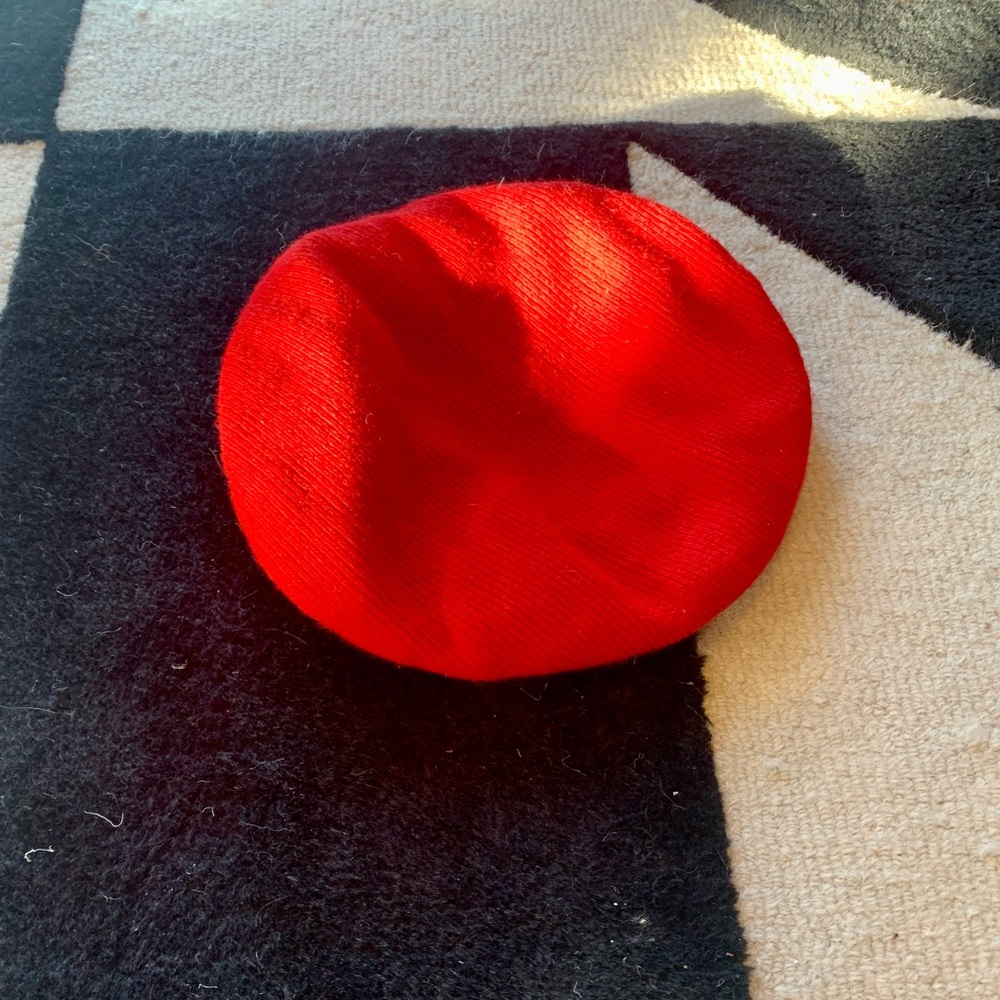 Lafayette Vintage Beret Red Wool Hat. OS.